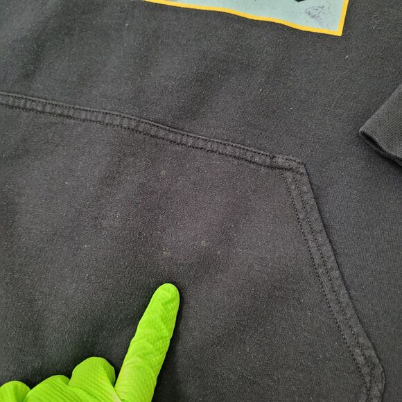 Queen Hoodie Large 24x25 Black We-Will-Rock-You - Picture 5 of 13